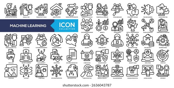 Line - Machine Learning Icon Collection