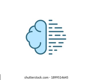 Line Machine learning icon isolated on white background. Outline symbol for website design, mobile application, ui. Electronics pictogram. Vector illustration, editorial stroсk. 