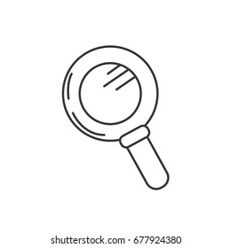 line magnifying glass tool to explore
