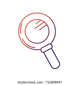 line magnifying glass tool to explore