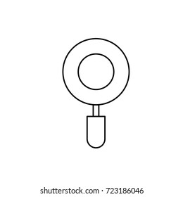 line magnifying glass tool to explore and search