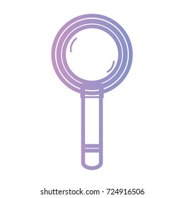 line magnifying glass tool object design