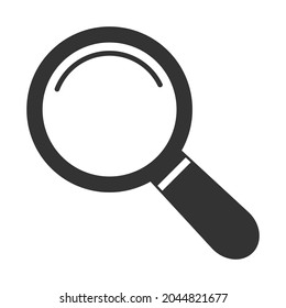 line Magnifying glass vector graphic icon, Search and magnification symbol. good for a template. Vector illustration isolated on white background.