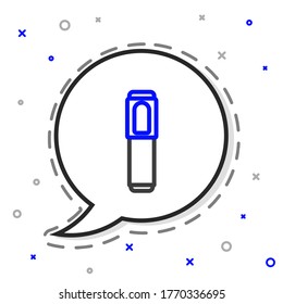 Line Marker pen icon isolated on white background. Colorful outline concept. Vector Illustration