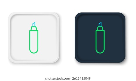 Line Marker pen icon isolated on white background. Colorful outline concept. Vector