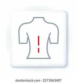 Line Massage icon isolated on white background. Relaxing, leisure. Colorful outline concept. Vector