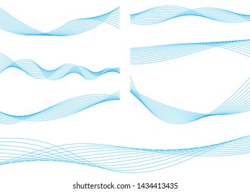 Line material of wave image