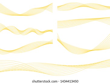 Line material of wave image