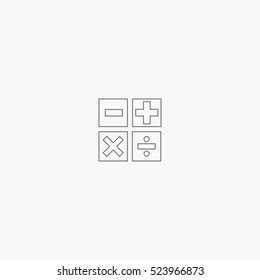 line math symbol icon