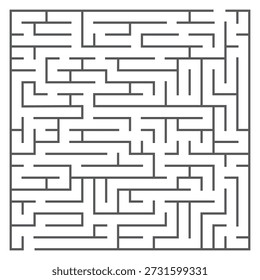 Line maze game. Find path kid riddle