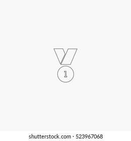 line medal icon