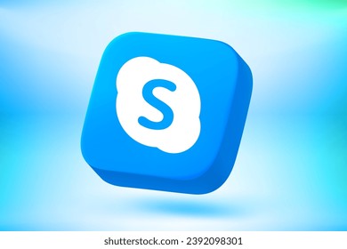 Line media platform button on vivid background. Vector 3d editorial illustration for breaking news. TURKEY, FETHIYE, November 22, 2023 