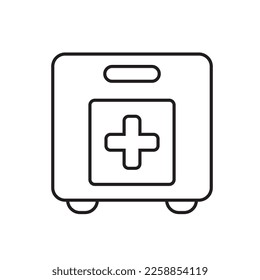line medical icon white background (firstaid)