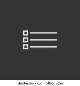 Line menu   icon illustration isolated vector sign symbol