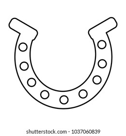 line metal horseshoe element accessory design