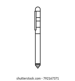 line metal pen object icon design