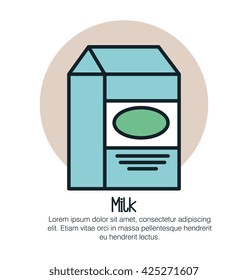 line milk design 