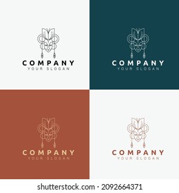 line are minimal multipurpose logo template with symbol