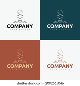 line are minimal multipurpose logo template with symbol