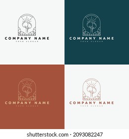 line are minimal multipurpose logo template with symbol