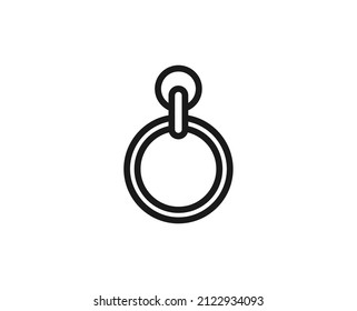 Icono de espejo de línea aislado en fondo blanco. Símbolo de esquema para diseño de sitio web, aplicación móvil, ui. Pictograma de ducha. Ilustración vectorial, с editorial k. 