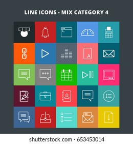 Line Mix Icons