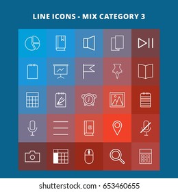 Line Mix Icons