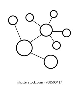 line molecules icon