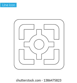 line money case flat icon