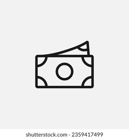 Diseño vectorial de icono de dinero en línea