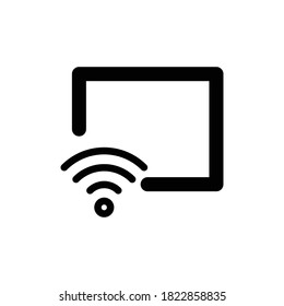Line monitor device icon vector