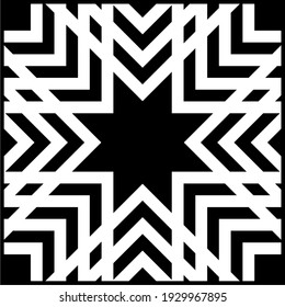 Line Motif Pattern. Contemporary Decoration for Interior, Exterior, Carpet, Textile, Garment, Cloth, Silk, Tile, Plastic, Paper, Wrapping, Wallpaper, and Any Backgorund. Vector Illustration 