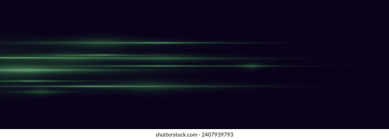 Line movement effect. Speed ​​of light lines. On a black background.	
