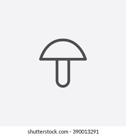 line mushroom Icon