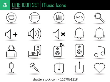 Line Music Icon