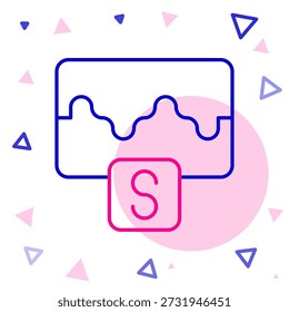 Line Music wave equalizer icon isolated on white background. Sound wave. Audio digital equalizer technology, console panel, pulse musical. Colorful outline concept. Vector