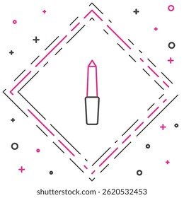 Line Nail file icon isolated on white background. Manicure tool. Colorful outline concept. Vector