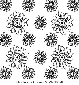 line natural flower with beautiful petals background