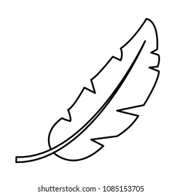 line natural leaf botany exotic style