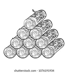 line natural wooden logs organic texture