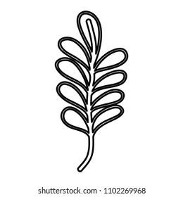 line nature branch plant leaves style