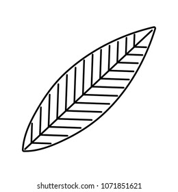 line nature cute spring leaf design