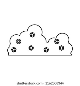 line nature fluffy beauty cloud icon