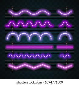 Line neon set