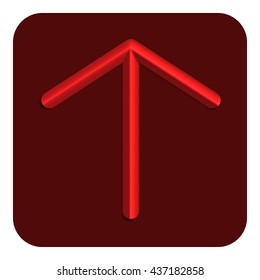 Line Neon Web Icon, Red Color