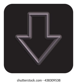 line neon web icon vector illustration design symbol arrow
