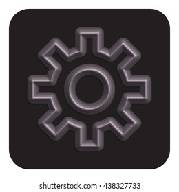 line neon web icon vector illustration design symbol settings