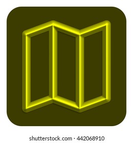 Line Neon Web Icon, Vector Illustration Design Symbol