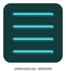 Line Neon Web Icon, Vector Illustration Design Symbol