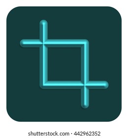 Line Neon Web Icon, Vector Illustration Design Symbol